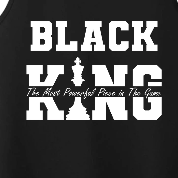 Black King The Most Powerful Piece In The Game Black History Performance Tank