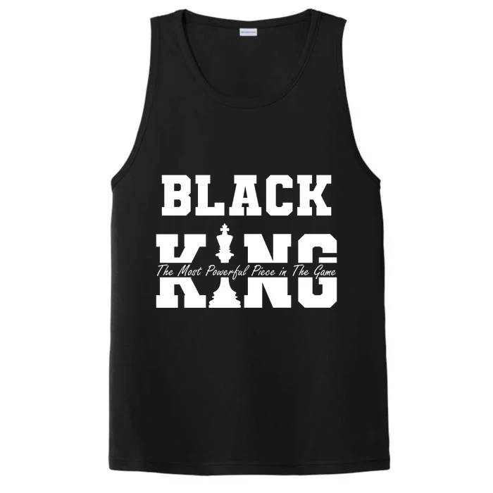 Black King The Most Powerful Piece In The Game Black History Performance Tank