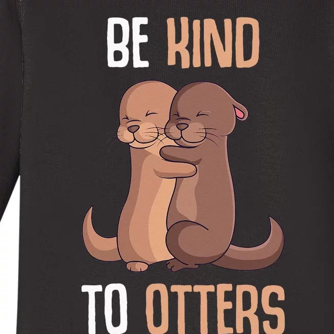 Be Kind To Otters Kids Women Otter Baby Long Sleeve Bodysuit