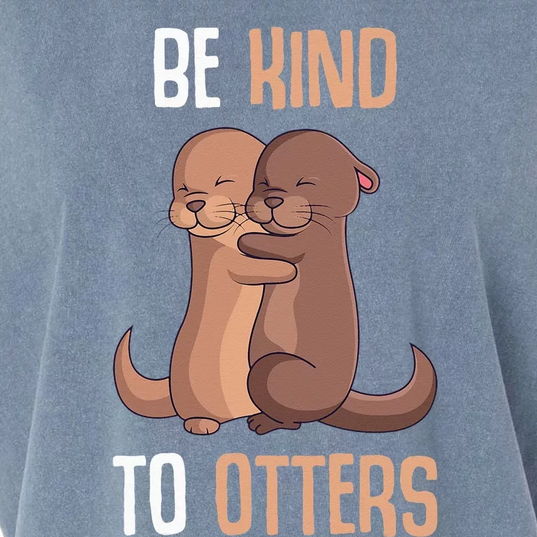 Be Kind To Otters Kids Women Otter Garment-Dyed Women's Muscle Tee