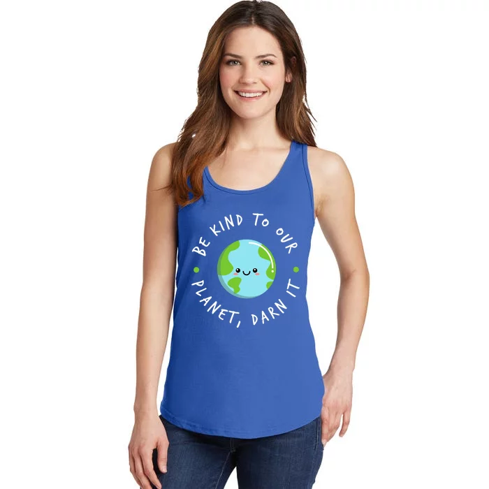 Be Kind To Our Planet Sustainable Cool Gift Ladies Essential Tank