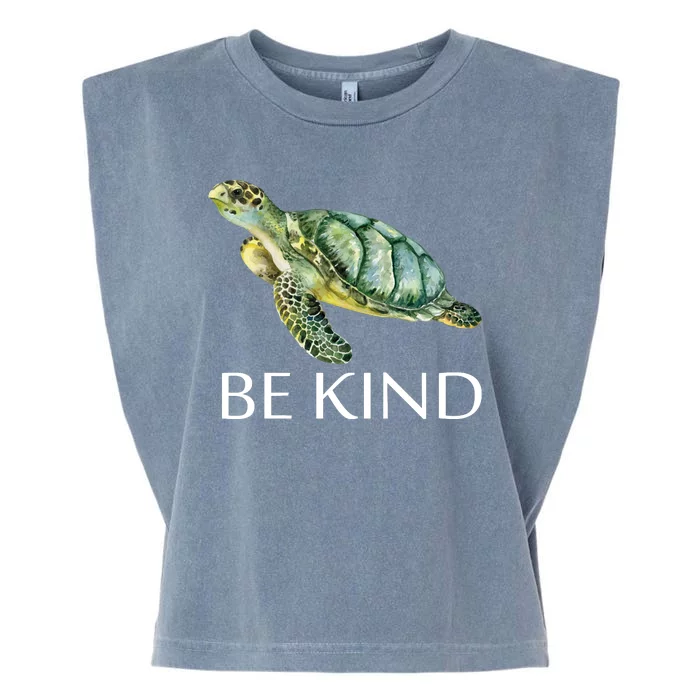 Be Kind Turtle Garment-Dyed Women's Muscle Tee