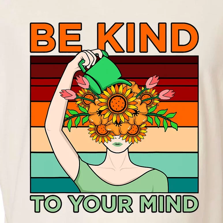 Be Kind To Mind Mental Health Awareness Supporter Graphic Garment-Dyed Women's Muscle Tee