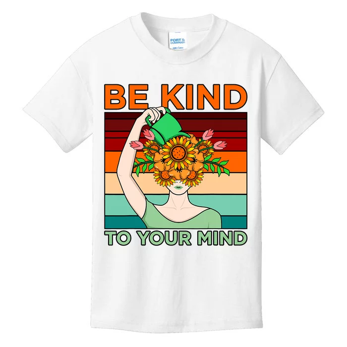 Be Kind To Mind Mental Health Awareness Supporter Graphic Kids T-Shirt