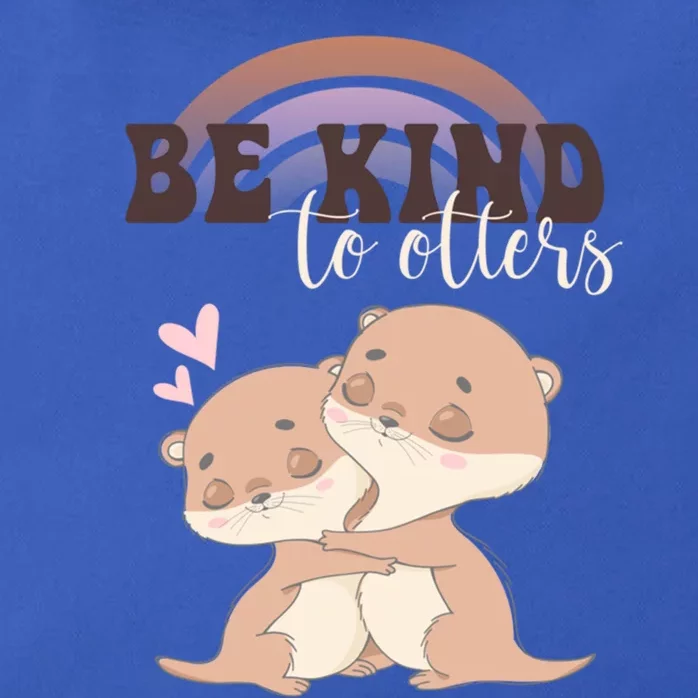 Be Kind To Otters Funny Funny Gift Gift Zip Tote Bag