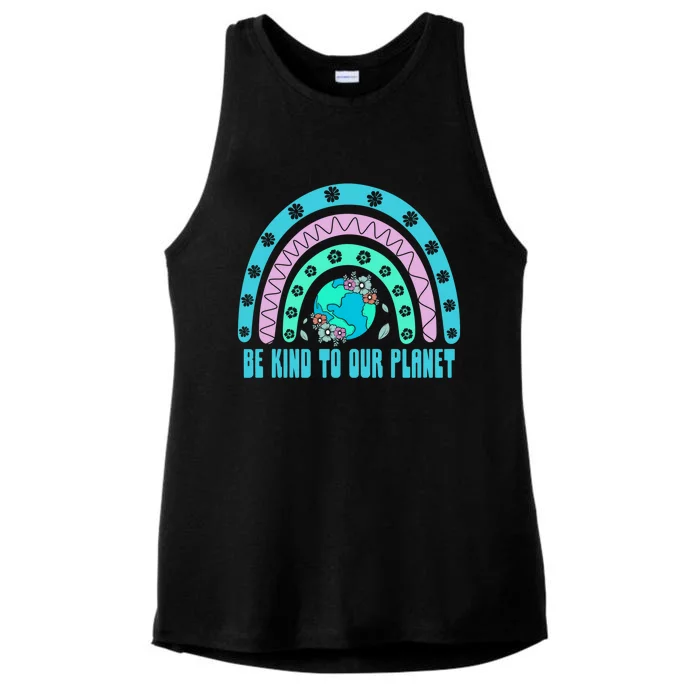 Be Kind To Our Planet Ecology Wildlife Ecosystem Outdoor Cool Gift Ladies Tri-Blend Wicking Tank