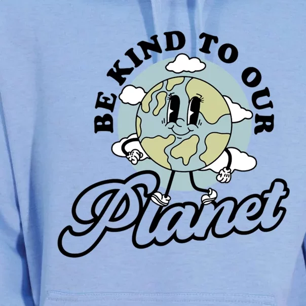 Be Kind To Our Planet Funny Save The Earth Retro Cool Gift Unisex Surf Hoodie