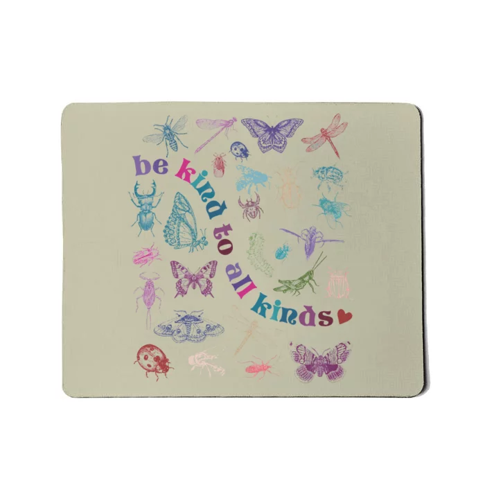 Be Kind To All Kinds Retro Vintage 90s Butterly Mousepad