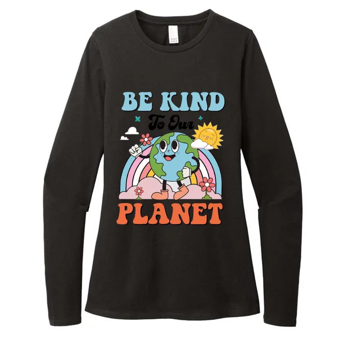 Be Kind To Our Planet Save The Earth Earth Day Environtal Funny Gift Womens CVC Long Sleeve Shirt