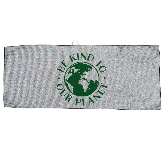 Be Kind To Our Planet Gift Large Microfiber Waffle Golf Towel