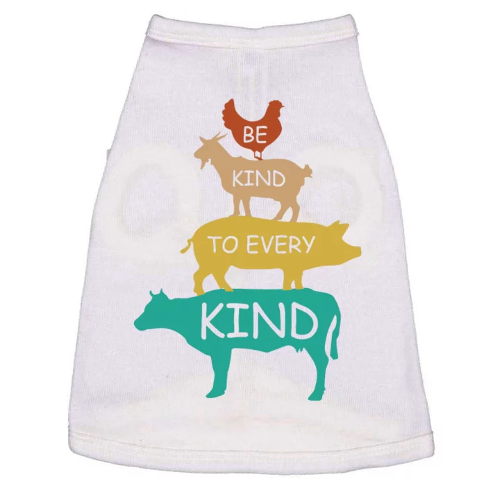 Be Kind To Every Kind Retro Vintage Funny Vegetarian Vegan Doggie Tank