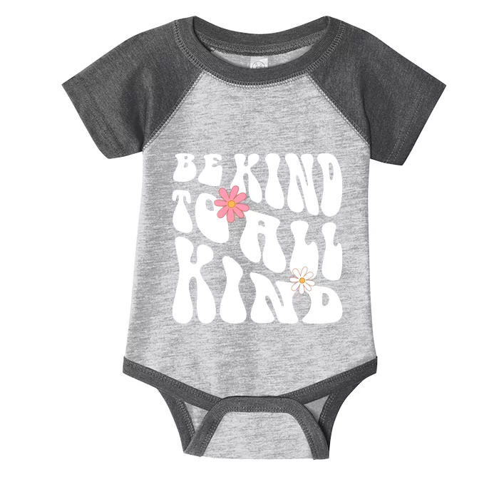 Be Kind To All Kind Retro Quote Infant Baby Jersey Bodysuit