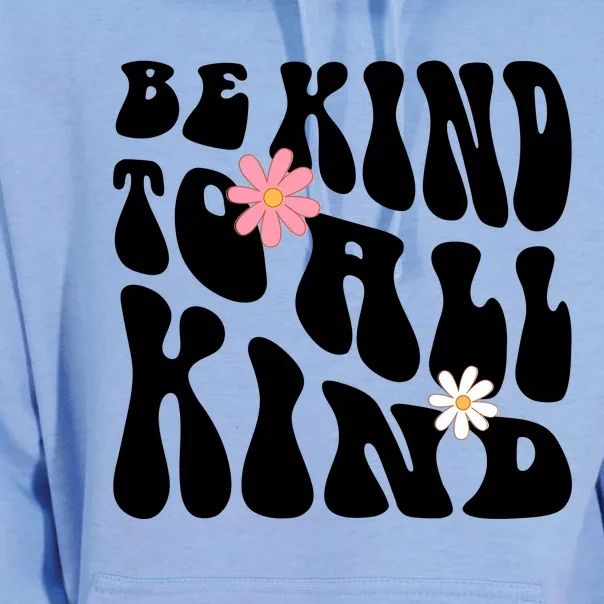 Be Kind To All Kind Retro Quote Unisex Surf Hoodie