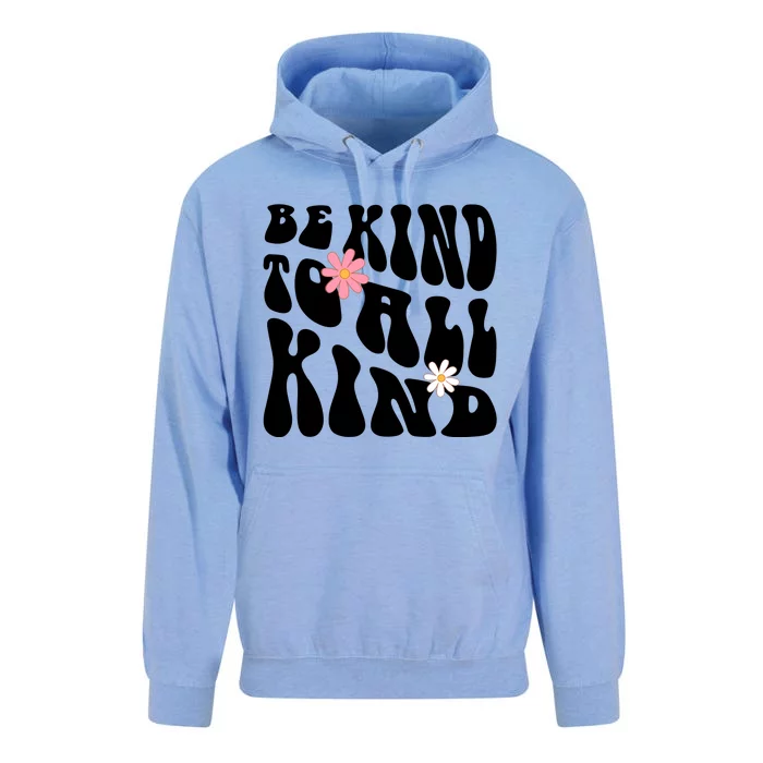 Be Kind To All Kind Retro Quote Unisex Surf Hoodie