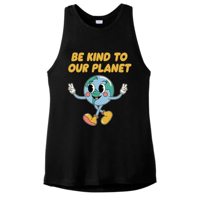 Be Kind To Our Planet Ecology Wildlife Ecosystem Outdoor Cool Gift Ladies Tri-Blend Wicking Tank