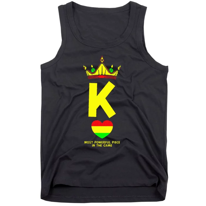 Black King The Most Powerful Piece In The Game Juneteenth Tank Top