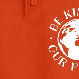 Be Kind To Our Planet Cool Gift Dry Zone Grid Performance Polo