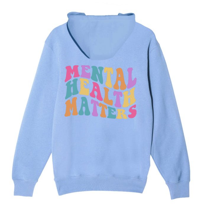 Be Kind To Your Kind Mental Health Matters Back & Front Front & Back Unisex Surf Hoodie