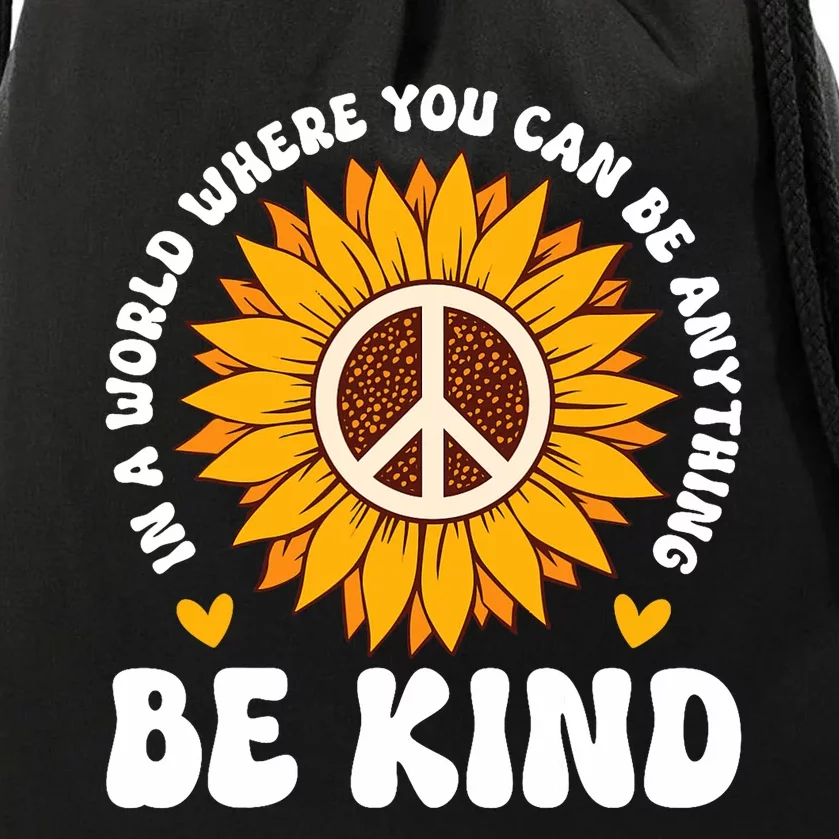 Be Kind Unity Day Orange Anti Bullying Unity Day Drawstring Bag