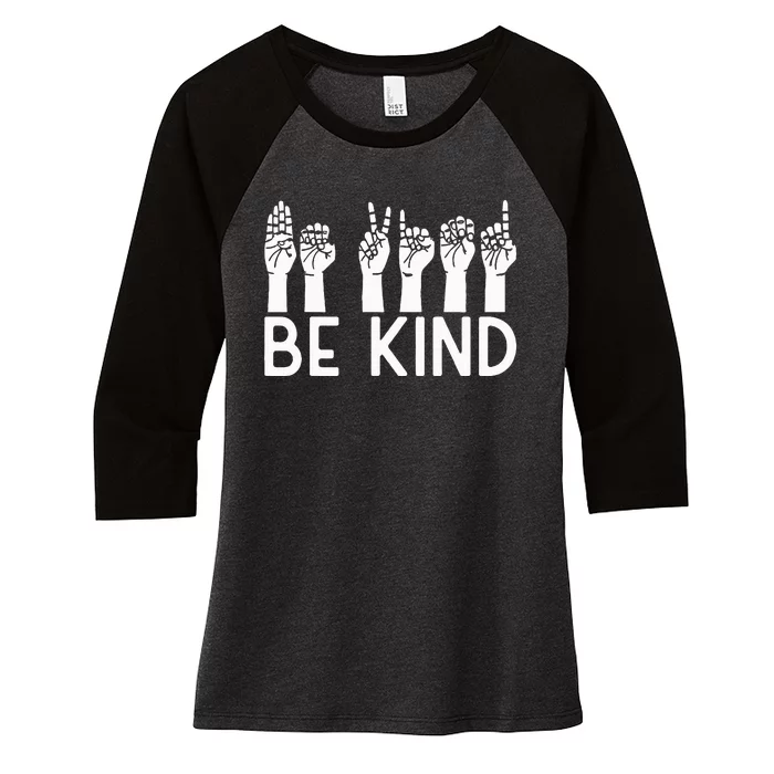 Be Kind Unity Day Orange Anti Bullying Unity day Women's Tri-Blend 3/4-Sleeve Raglan Shirt