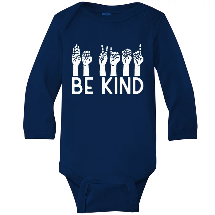 Be Kind Unity Day Orange Anti Bullying Unity day Baby Long Sleeve Bodysuit