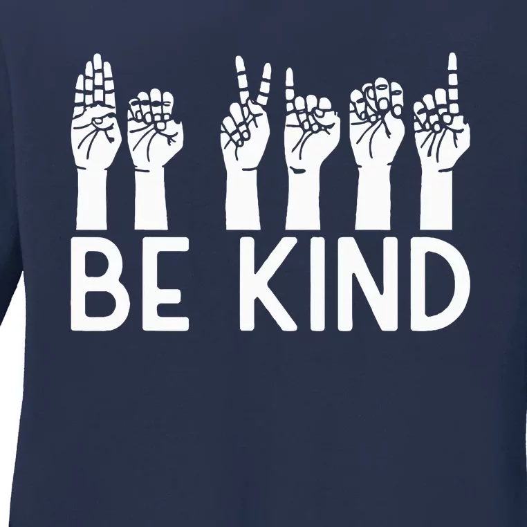 Be Kind Unity Day Orange Anti Bullying Unity day Ladies Long Sleeve Shirt