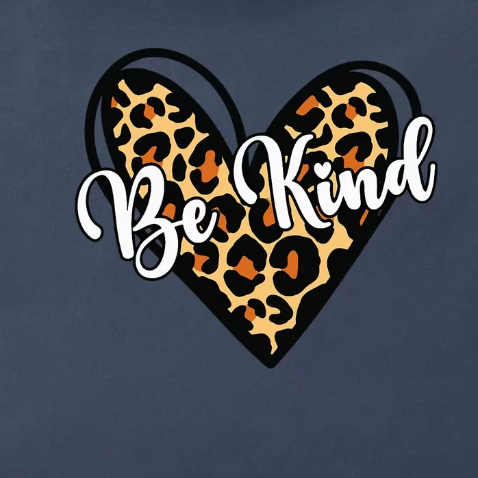 Be Kind Unity Day Orange Anti Bullying Leopard Heart Zip Tote Bag