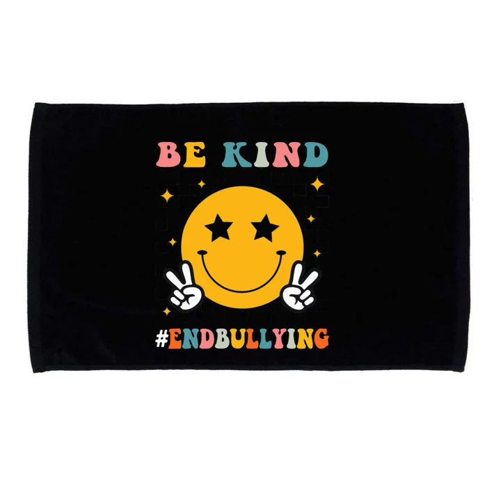 Be Kind Unity Day Orange Anti Bullying Smile Face Microfiber Hand Towel