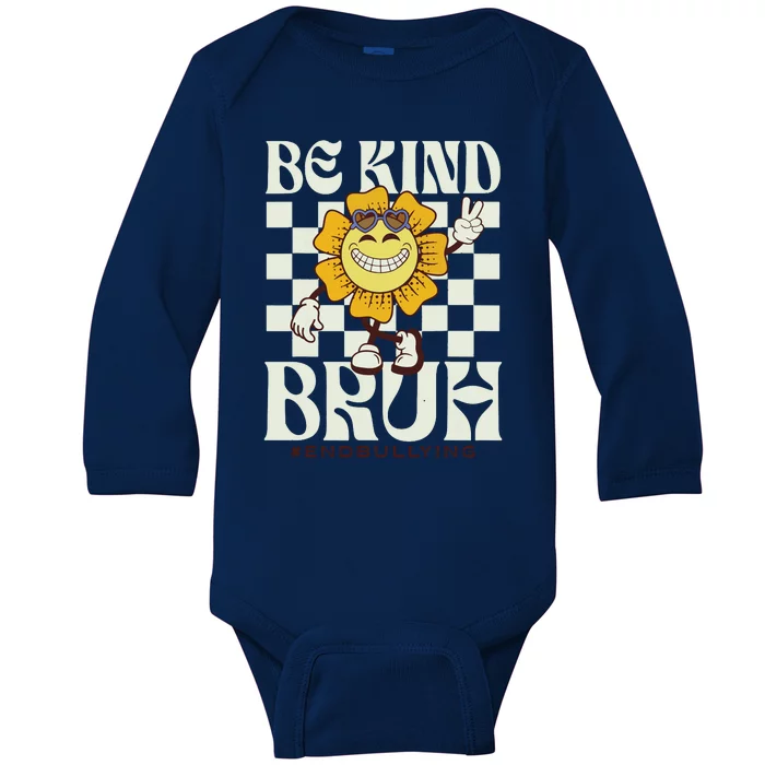 Be Kind Unity Day Orange Anti Bullying For Teachers Baby Long Sleeve Bodysuit