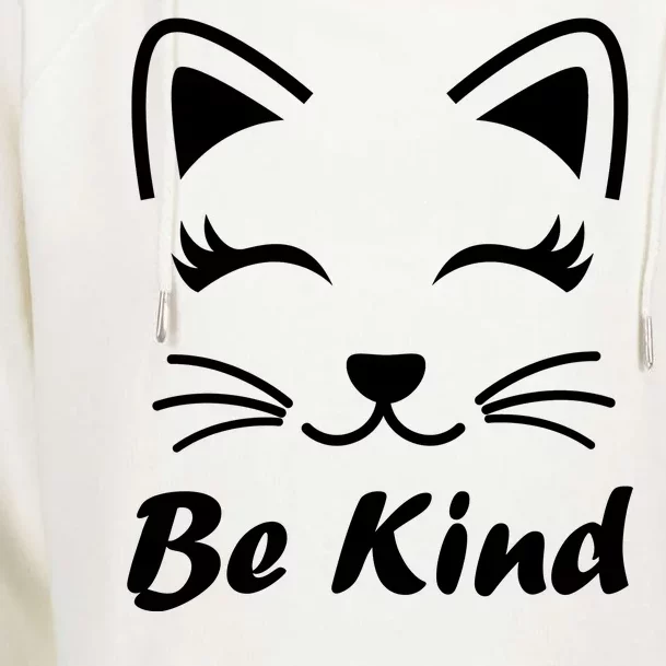 Be Kind Unity Day Anti Bullying Kitten Womens Funnel Neck Pullover Hood