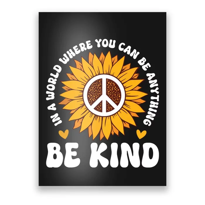 Be Kind Unity Day Orange Anti Bullying Unity Day Poster