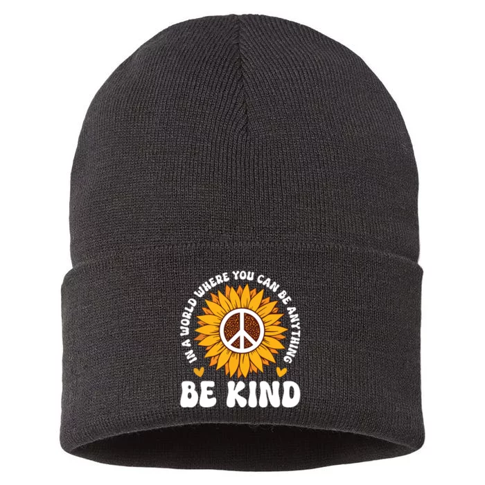 Be Kind Unity Day Orange Anti Bullying Unity Day Sustainable Knit Beanie