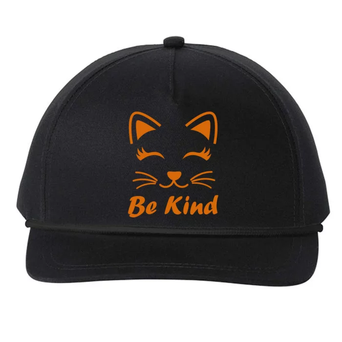 Be Kind Unity Day Orange Anti Bullying Kitten Snapback Five-Panel Rope Hat