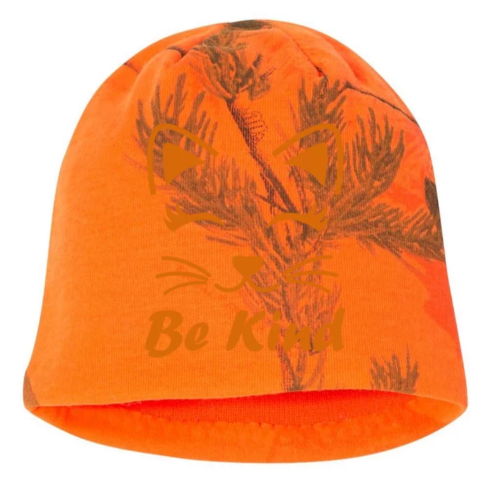 Be Kind Unity Day Orange Anti Bullying Kitten Kati - Camo Knit Beanie