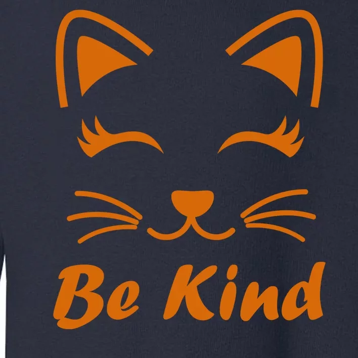 Be Kind Unity Day Orange Anti Bullying Kitten Toddler Sweatshirt