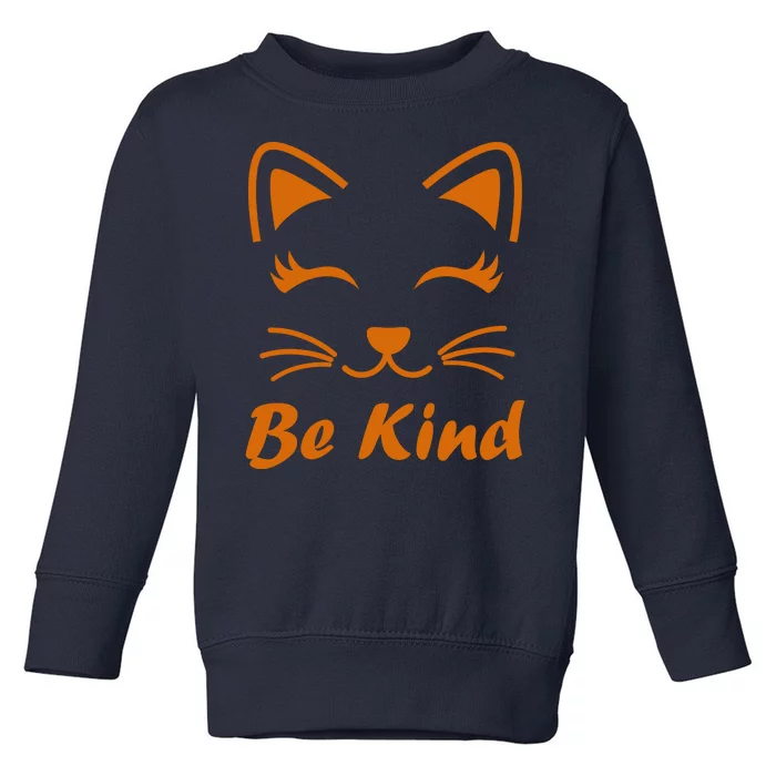 Be Kind Unity Day Orange Anti Bullying Kitten Toddler Sweatshirt