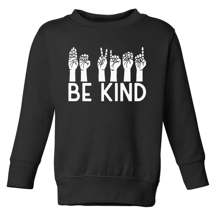 Be Kind Unity Day Orange Anti Bullying Unity Day Toddler Sweatshirt