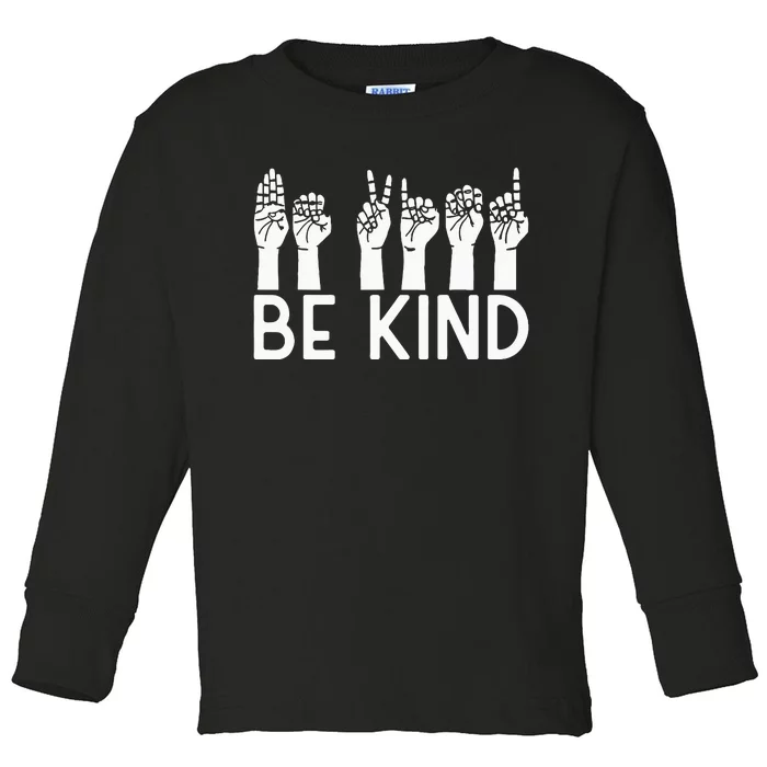 Be Kind Unity Day Orange Anti Bullying Unity Day Toddler Long Sleeve Shirt