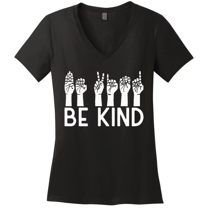 Be Kind Unity Day Orange Anti Bullying Unity Day Women's V-Neck T-Shirt