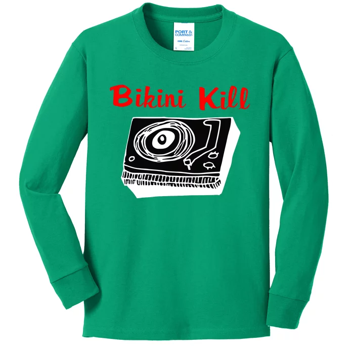 Bikini Kill Vintage Album Inspired Kids Long Sleeve Shirt