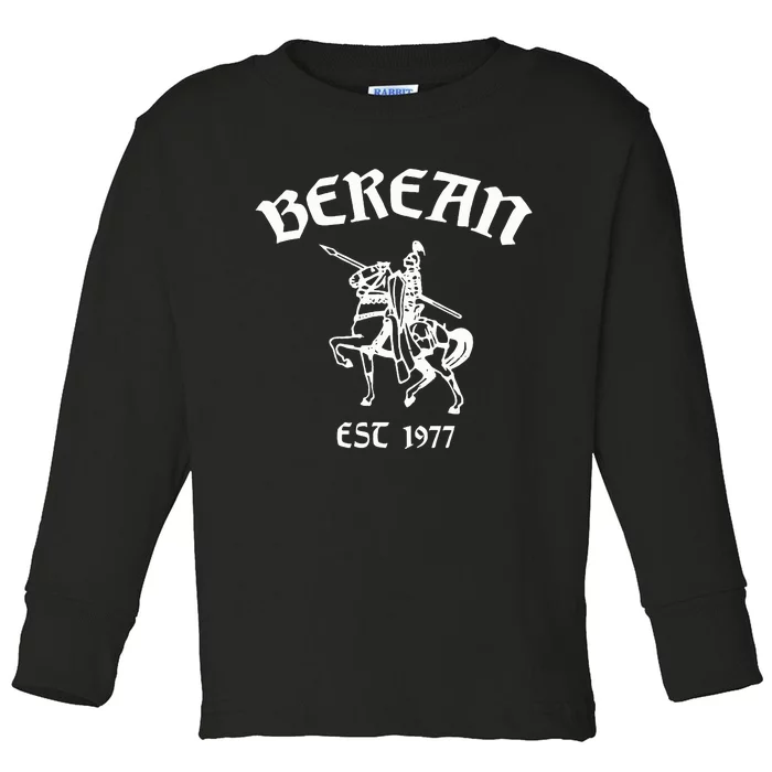 Berean Kings Vintage Spirit Wear Toddler Long Sleeve Shirt