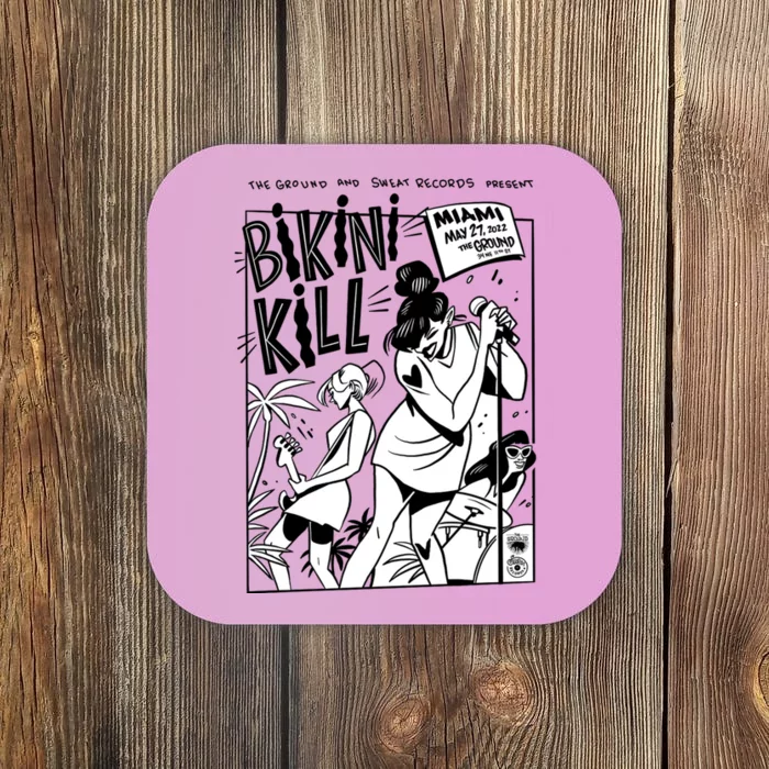 Bikini Kill Vintage Album Inspired Coaster