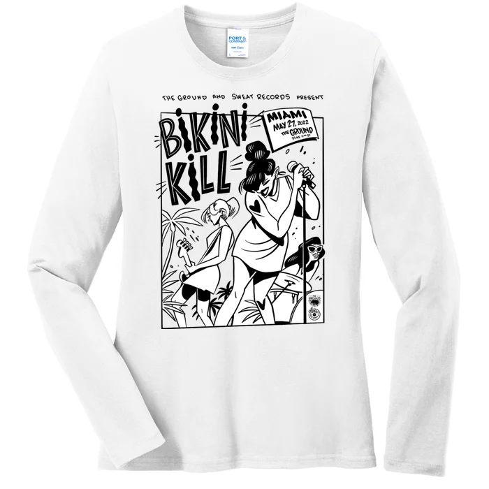 Bikini Kill Vintage Album Inspired Ladies Long Sleeve Shirt