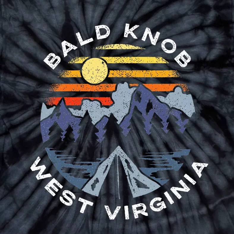 Bald Knob West Virginia Mountains Vacation Souvenir Tie-Dye T-Shirt