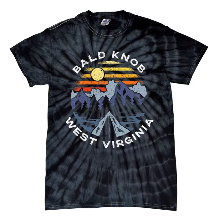 Bald Knob West Virginia Mountains Vacation Souvenir Tie-Dye T-Shirt