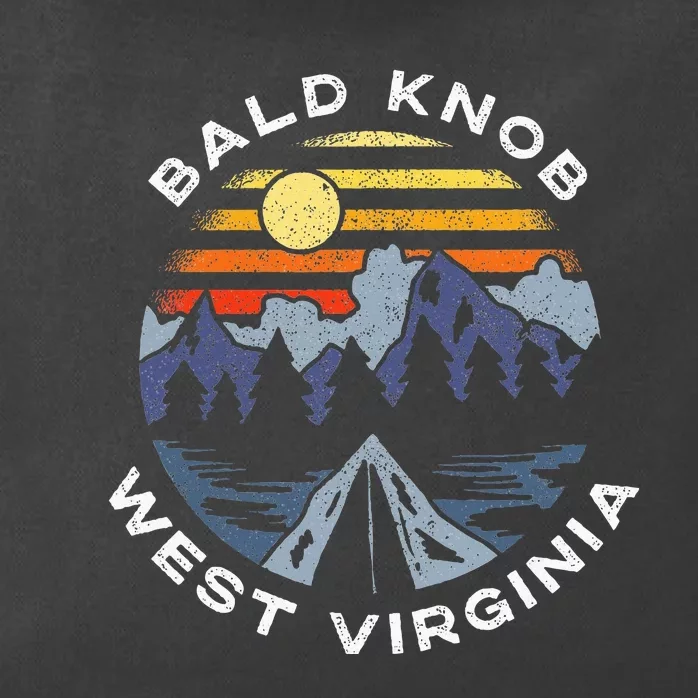 Bald Knob West Virginia Mountains Vacation Souvenir Zip Tote Bag