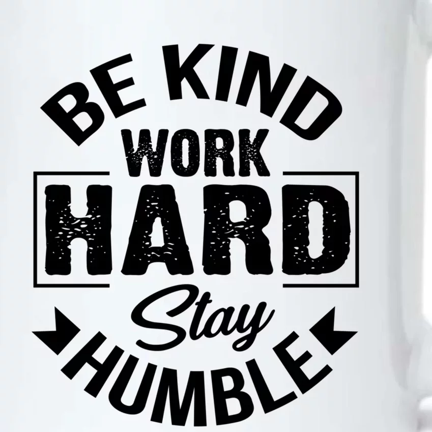 Be Kind Work Hard Stay Humble Hustle Inspiring Quotes Saying Cute Gift Black Color Changing Mug