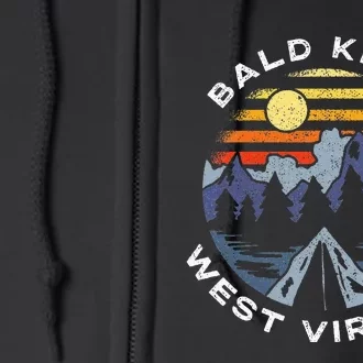 Bald Knob West Virginia Mountains Vacation Souvenir Full Zip Hoodie