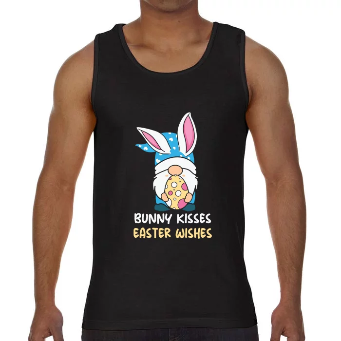 Bunny Kisses Waster Wishes Gnome Easter Day Gift Comfort Colors® Tank Top