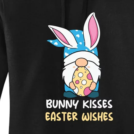 Bunny Kisses Waster Wishes Gnome Easter Day Gift Women's Pullover Hoodie